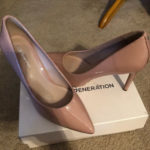 Brand new never worn blush heels